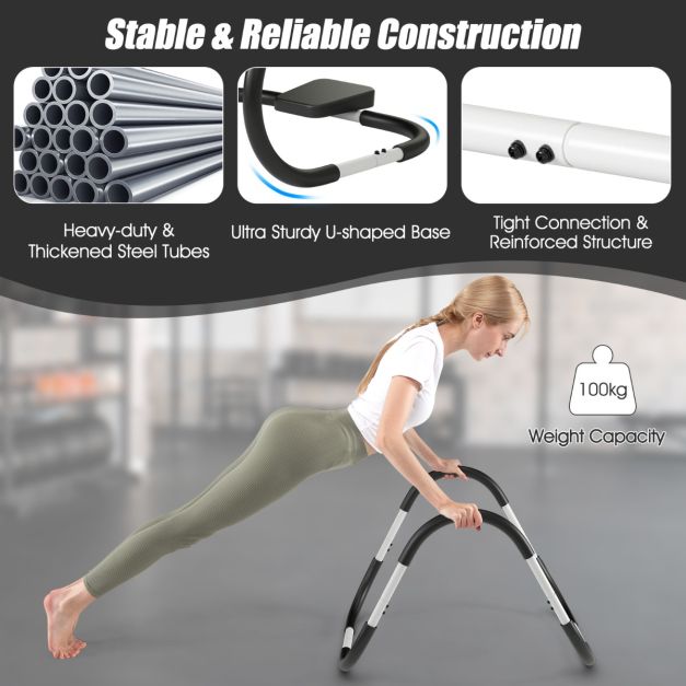 Ergonomic and Portable AB Fitness Trainer with Padded Headrest
