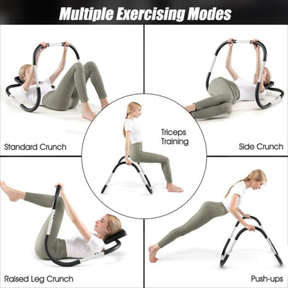 Ergonomic and Portable AB Fitness Trainer with Padded Headrest