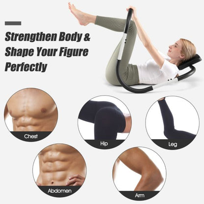 Ergonomic and Portable AB Fitness Trainer with Padded Headrest