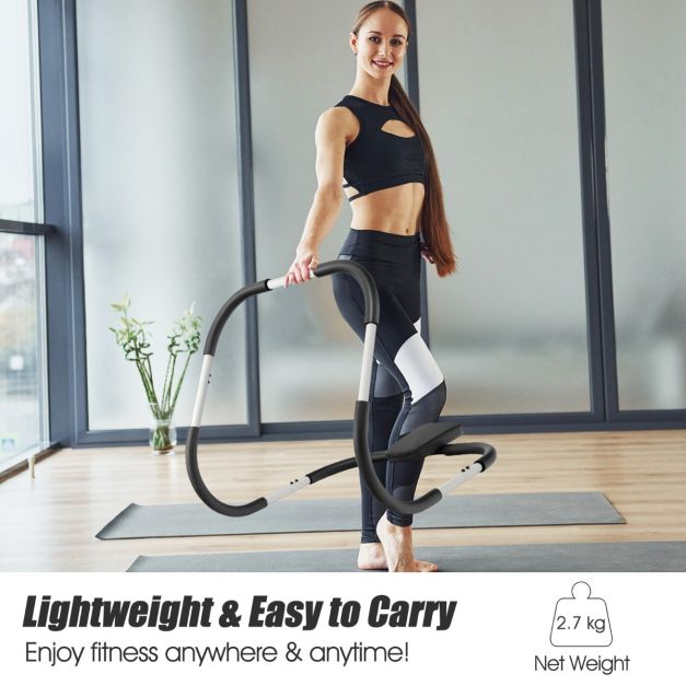Ergonomic and Portable AB Fitness Trainer with Padded Headrest