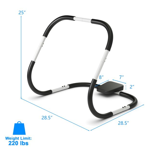 Ergonomic and Portable AB Fitness Trainer with Padded Headrest