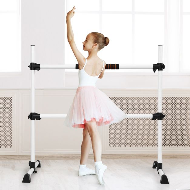 Adjustable Double Stretching Dance Bar for Home Dancing Studio Gym