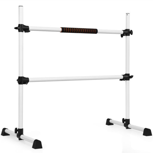 Adjustable Double Stretching Dance Bar for Home Dancing Studio Gym