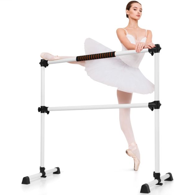 Adjustable Double Stretching Dance Bar for Home Dancing Studio Gym