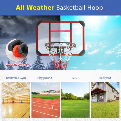 Basketball Hoop Stand with 193-248cm Height Adjustment