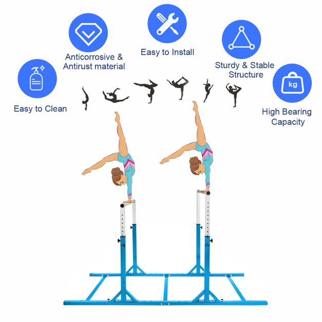 Double Gymnastics Horizontal Bar