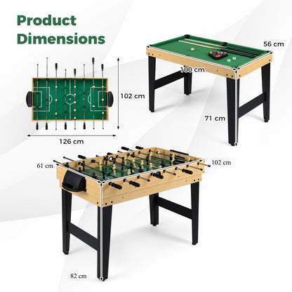 10-in-1 Combo Game Table Set, 50” Multi-Game Table
