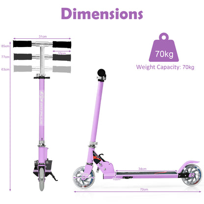 Sports Scooter for Girls and Boys Kids Age 4-13 Years Old