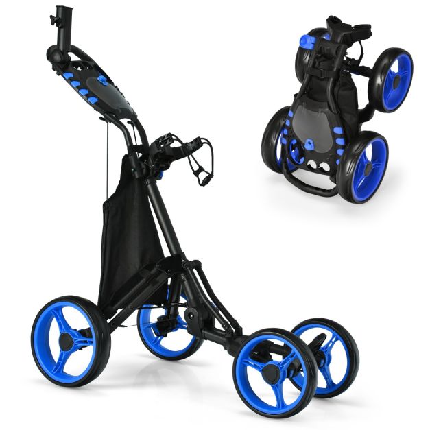 Folding 4 Wheel Golf Push Cart