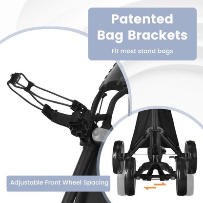 Folding 4 Wheel Golf Push Cart