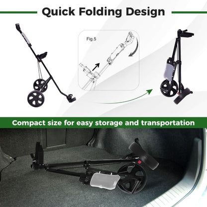 Foldable 2 Wheel Golf Push Cart
