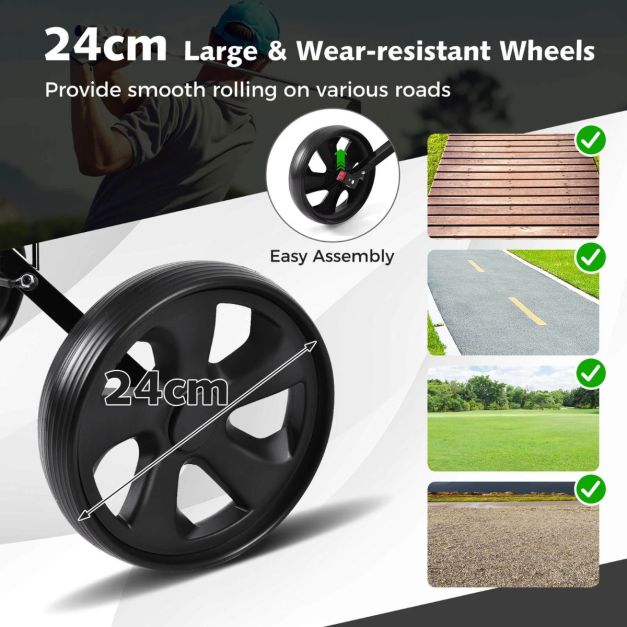 Foldable 2 Wheel Golf Push Cart