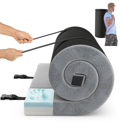 Foldable Camping Mattress with Foam Cushion and Carrying Bag for Living Room
