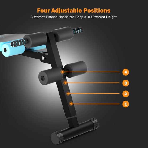 Foldable Workout Slant Bench for Home Gym