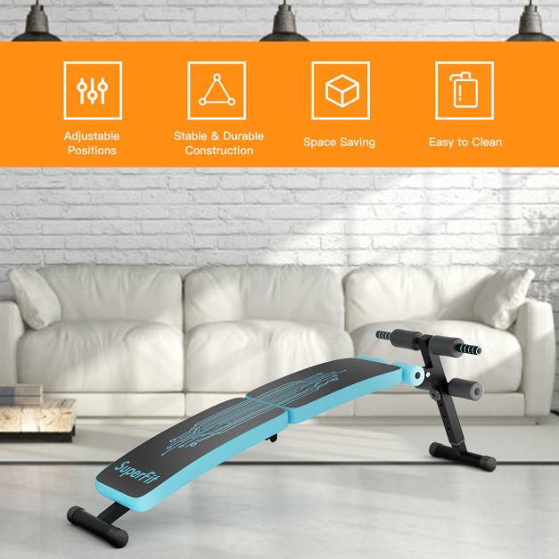 Foldable Workout Slant Bench for Home Gym