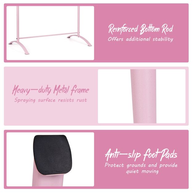Freestanding Dance Bar with 4-position Adjustable Heights for Dancing