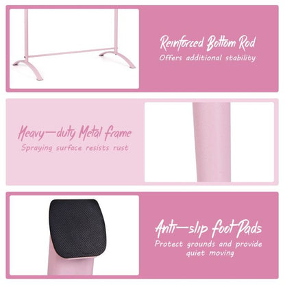 Freestanding Dance Bar with 4-position Adjustable Heights for Dancing