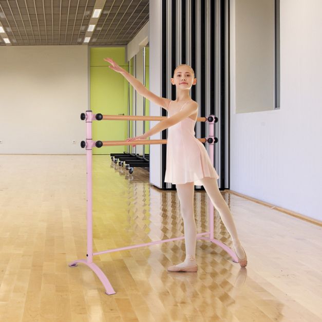 Freestanding Dance Bar with 4-position Adjustable Heights for Dancing