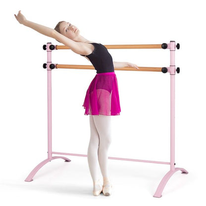 Freestanding Dance Bar with 4-position Adjustable Heights for Dancing