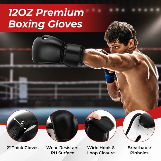 182cm Boxing Bag with 25 Suction Cups