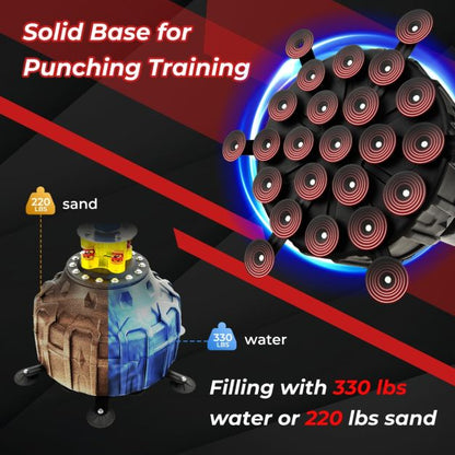 182cm Boxing Bag with 25 Suction Cups