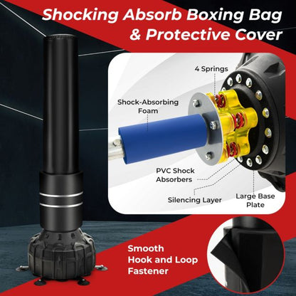 182cm Boxing Bag with 25 Suction Cups