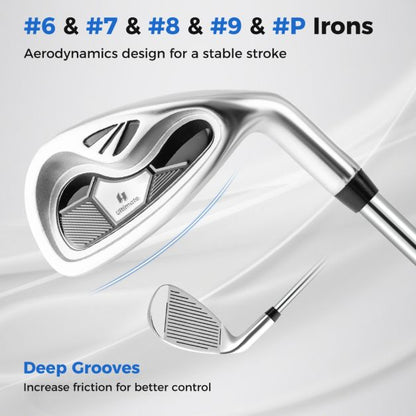 Complete Golf Club Package Set with oversize aluminum driver for Outdoor Use