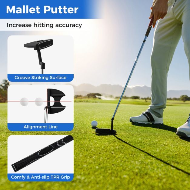 Complete Golf Club Package Set with oversize aluminum driver for Outdoor Use