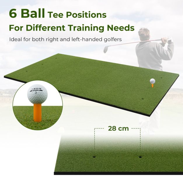 Golf Hitting Mat Includes 2 Rubber Tees