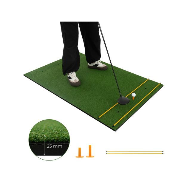 Golf Hitting Mat Includes 2 Rubber Tees