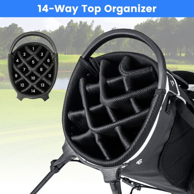 Golf Club Bag with 14 Way Top Dividers for Men and Women