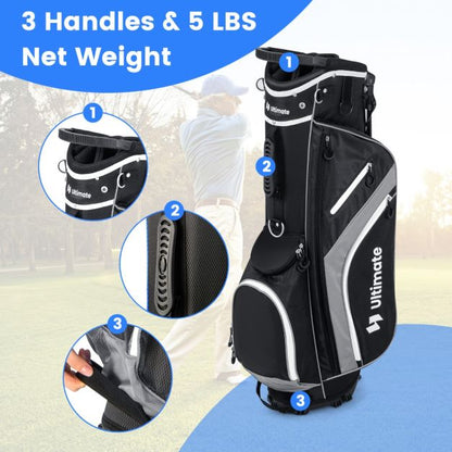 Golf Club Bag with 14 Way Top Dividers for Men and Women