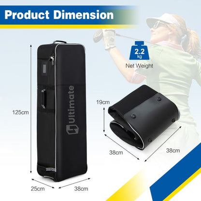 Heavy-Duty Soft-Sided Golf Travel Bag with Wheels