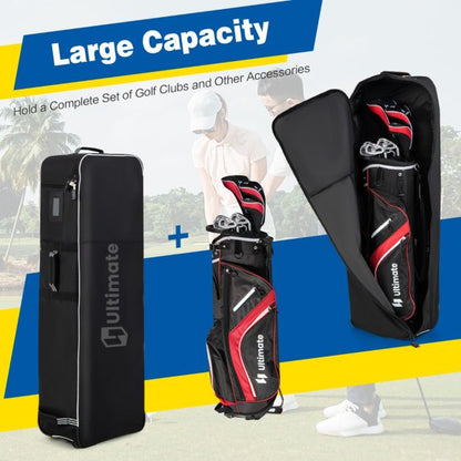 Heavy-Duty Soft-Sided Golf Travel Bag with Wheels