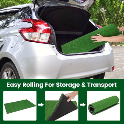 Artificial Turf Mat for Indoor/Outdoor Golf Practice Includes 2 Rubber Tees