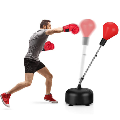 Punching Bag with Stand Speed Bag for Adults Kids