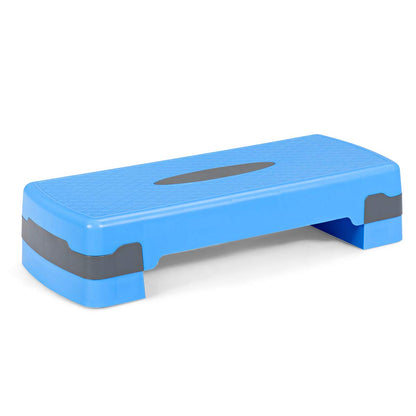 Adjustable Workout Aerobic Stepper Aerobic Exercise Step Platform with 4 Risers