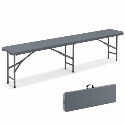 180cm Outdoor Plastic Folding Bench with Handle and Lock