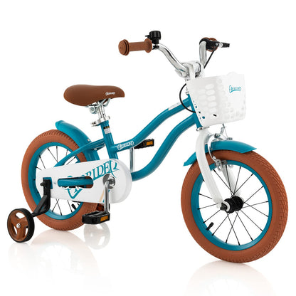 Kids Bike with Front Handbrake and Rear Coaster Brake for 3-4/3-5/4-7/4-8 Years Old