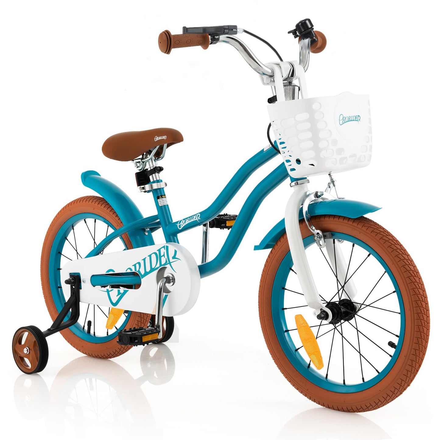 Kids Bike with Front Handbrake and Rear Coaster Brake for 3-4/3-5/4-7/4-8 Years Old