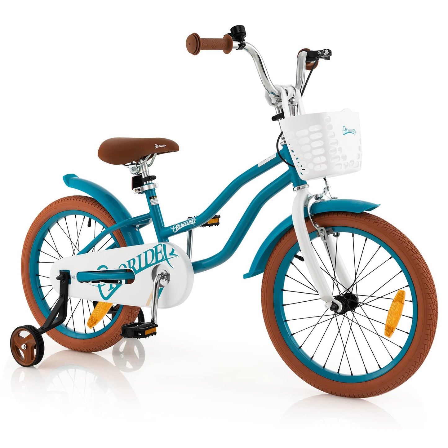 Kids Bike with Front Handbrake and Rear Coaster Brake for 3-4/3-5/4-7/4-8 Years Old