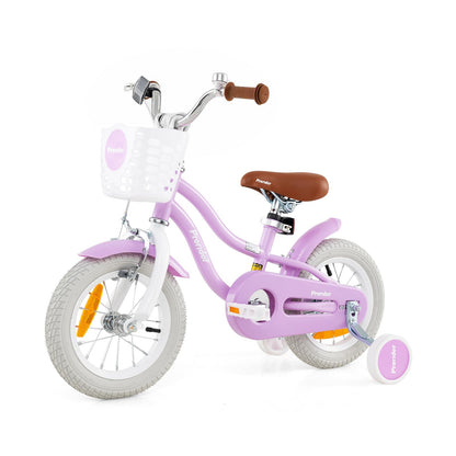 Kids Bike with Front Handbrake and Rear Coaster Brake for 3-4/3-5/4-7/4-8 Years Old
