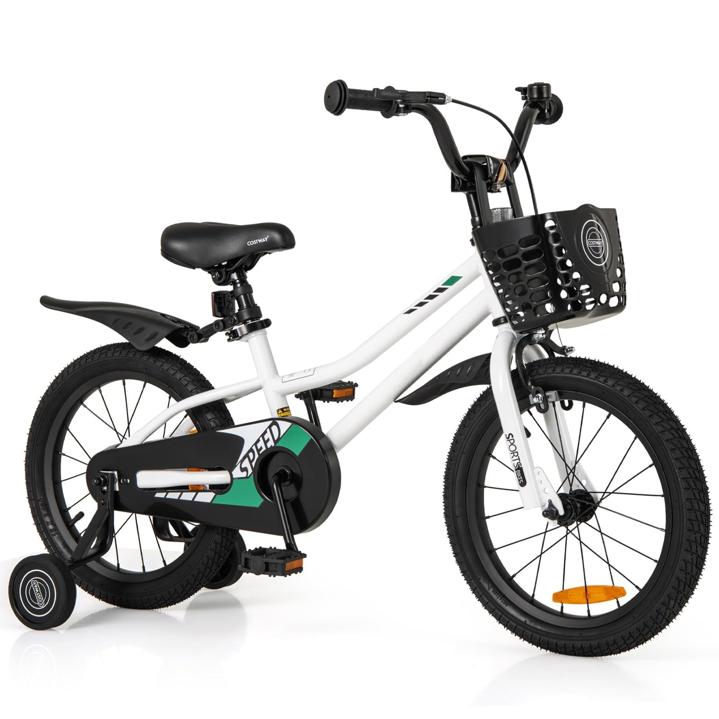 14 16 18 Inch Kids Bike with Training Wheels for Girls Boys