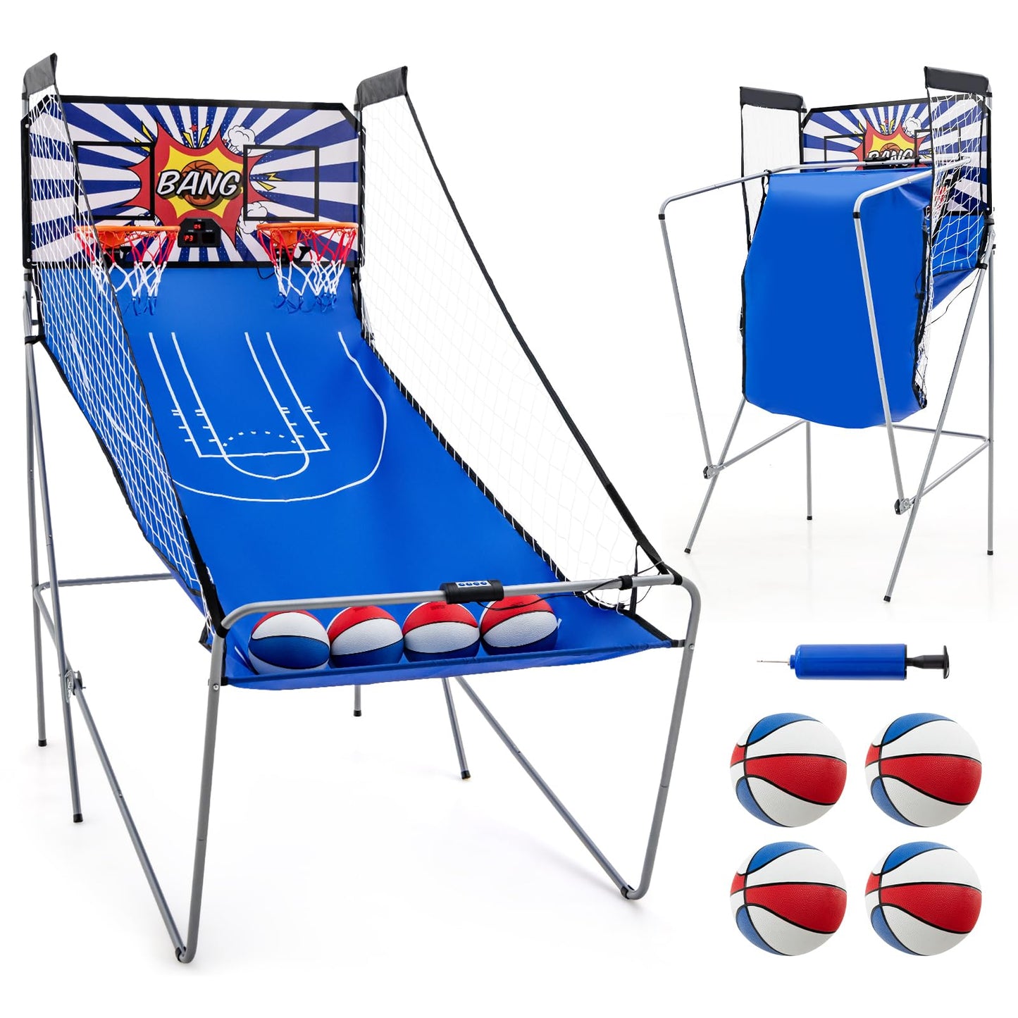Dual Shot Basketball Arcade Game with 8 Game Modes & Arcade Sound