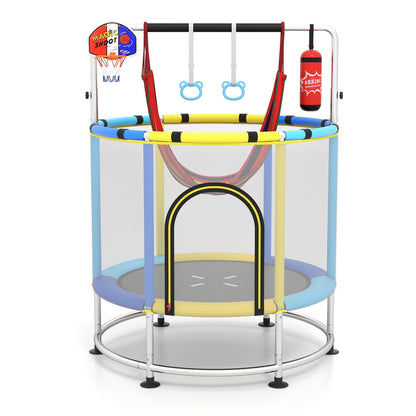 55" Kids Trampoline for 3-6 Years Old Boys & Girls