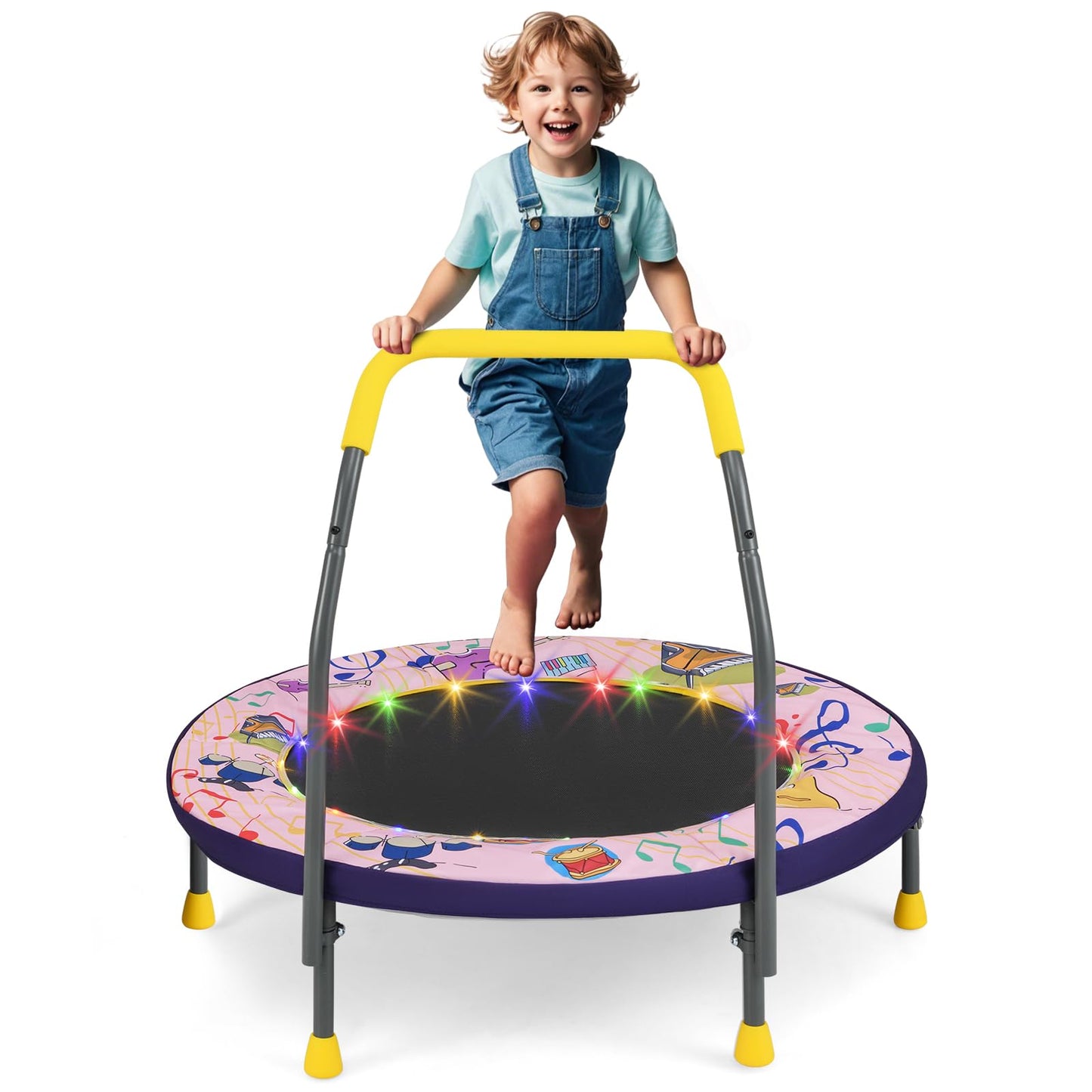 Foldable Trampoline for Boys and Girls Aged 3-6 Years
