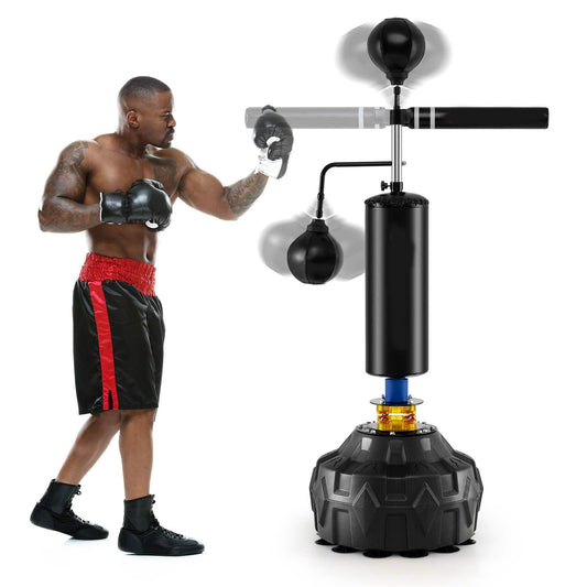 Freestanding 360°Spinning Bar w/Dual Boxing Speed Balls