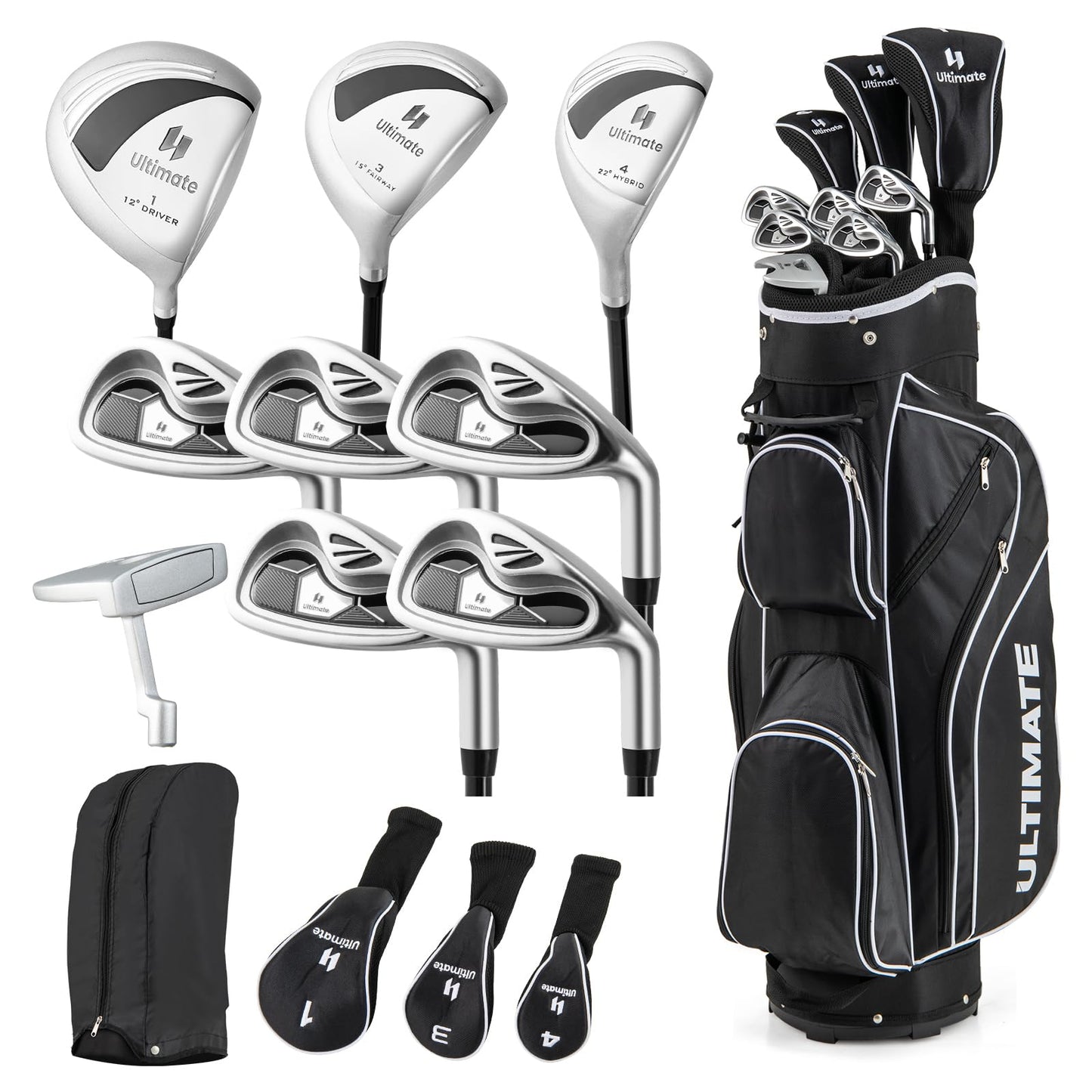Ladies Complete Golf Club Set with Driver and Stand Bag
