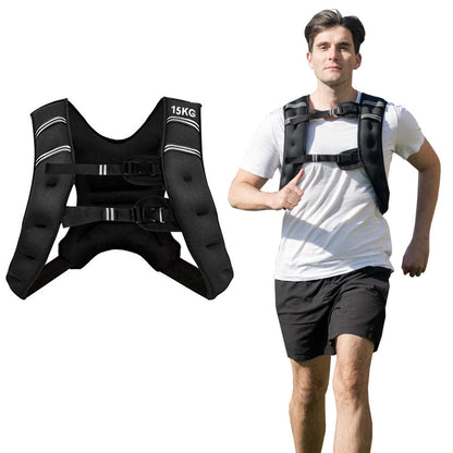 Weighted Vest 5 kg Workout Vest with Adjustable Buckles & Mesh Bag