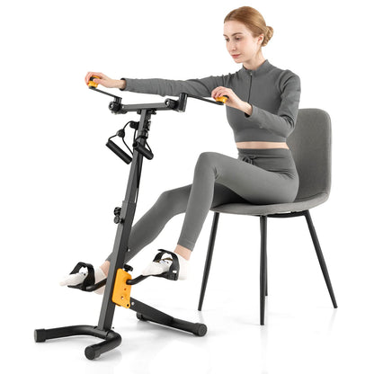 Hand Arm Leg and Knee Elderly Home Pedal Exercise Bike with Adjustable Handgrip